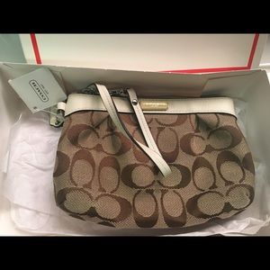 NWT Coach Signature Wristlet